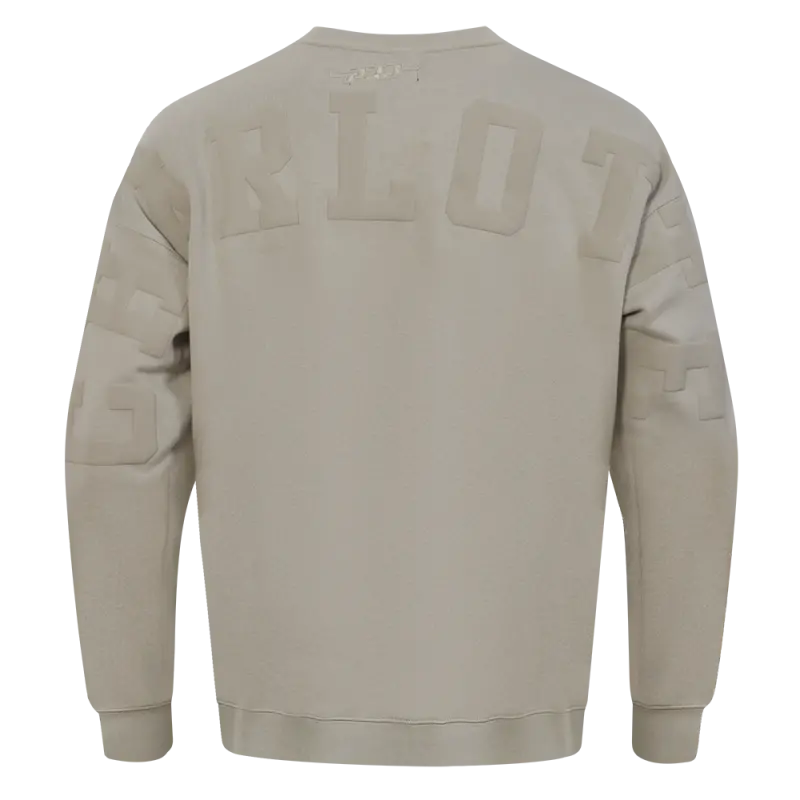 nba charlotte hornets wingspan mens drop shoulder fleece crewneck taupe